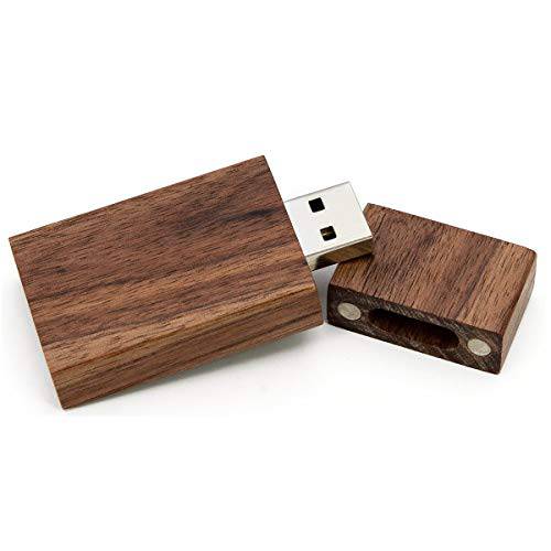 우드 조명 Drives 32GB, EASTBULL USB 2.0 고속 월넛 우드 USB 썸 Drives 메모리 스틱 펜 스틱 for 날짜 Storage(10 Pack-Brown)