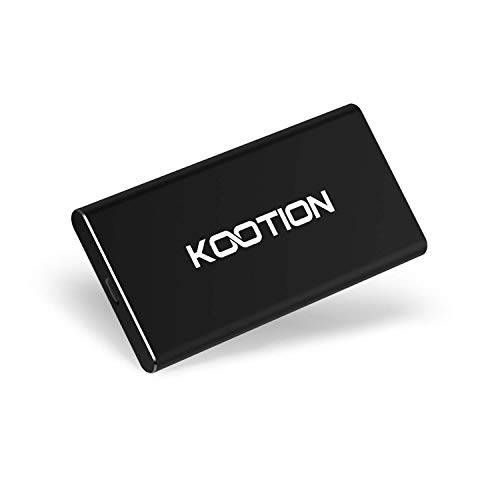 KOOTION SSD 1TB 외장 SSD 하드디스크 휴대용 SSD 1TB, 읽기 up to 500MB/ s&  필기 up to 450MB/ s
