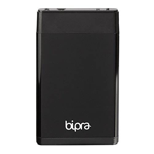 Bipra 250GB 250 GB 외장 휴대용 하드디스크 Includes 원 터치 후면 Up Software - 블랙 - FAT32 (250GB)