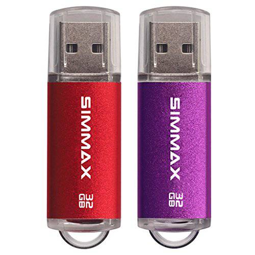 SIMMAX 5 팩 16GB USB 2.0 플래시드라이브 메모리 스틱 썸 드라이브 펜 드라이브 with Led 인디케이터 (블랙)