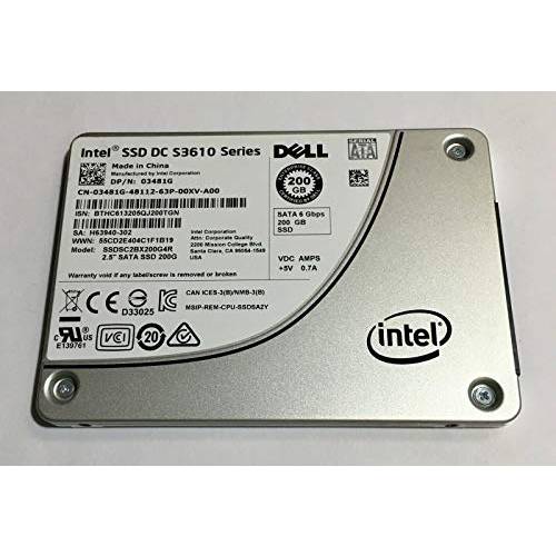 Intel 200GB SSD 2.5 6Gb/ s SATA SSD 모델: SSDSC2BX200G4R DP/ N: 3481G