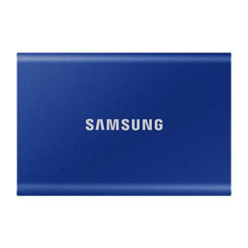 SAMSUNG T7 휴대용 SSD 1TB - up to 1050MB/ s - USB 3.2 외장 SSD, 블루 (MU-PC1T0H/ AM)