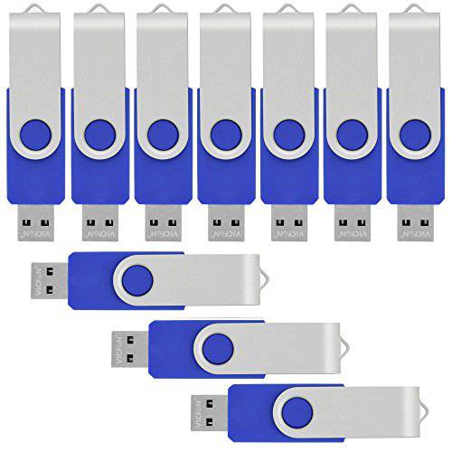 VICFUN 20pcs 8GB USB 조명 Drives 8GB 썸 드라이브 USB 2.0 8G-Blue
