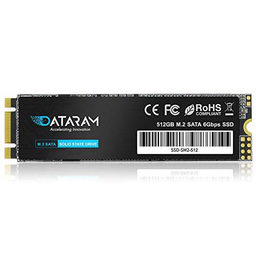DATARAM SATA-III M.2 2280 내장 SSD, SSD, High-Performance for 데스크탑 PC, 노트북 (512GB)
