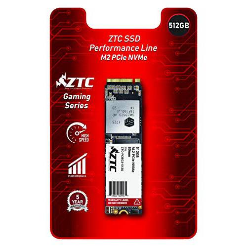 ZTC 512GB M.2 NVMe PCIe 80mm SSD Astounding 퍼포먼스 and High-Endurance Great Upgrade for 게이밍 모델 ZTC -PCIEG3-512G