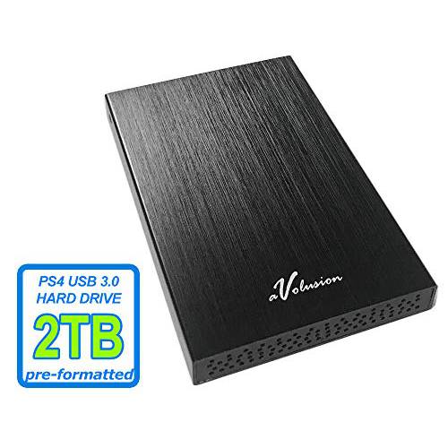 Avolusion HD250U3 2TB USB 3.0 휴대용 외장 게이밍 하드디스크 (PS4 Pre-Formatted) - 2 연간 워런티