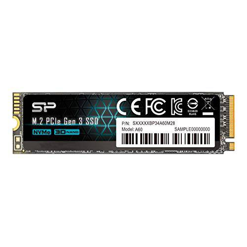 실리콘 파워 256GB - nVME M.2 PCIe Gen3x4 2280 SSD (SP256GBP34A60M28)