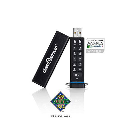 iStorage datAshur 256-bit 32GB USB 2.0 보관 encrypted 플래시드라이브 IS-FL-DA-256-32