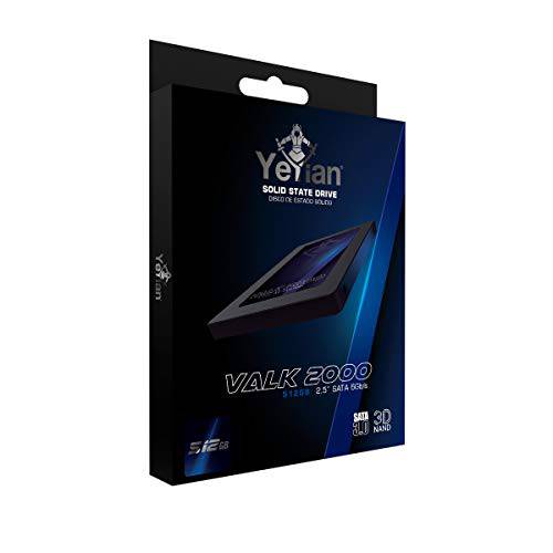Yeyian SSD Valk SSD 512GB, 사이즈 2.5inch, 맥스 seq 읽기 550mb/ S, 맥스 seq 필기 470mb/ S, 맥스 파워 Consumption 1.67W, Endurance 160TB, SATA (YCV-051820-4)