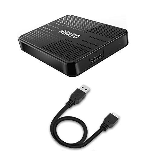 HWAYO 1TB 휴대용 외장 하드디스크 울트라 슬림 2.5’’ USB 3.0 HDD 스토리지 for PC, 데스크탑, 노트북, 맥북, Chromebook, 엑스박스 원