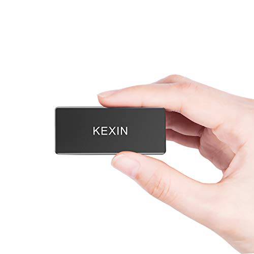 KEXIN 1TB 휴대용 외장 SSD - up to 500MB/ s - USB-C, USB 3.1 미니 게임 드라이브 솔리드 State 플래시드라이브 디스크, 호환가능한 Mac OS, 윈도우, 노트북, X-Box, PS4