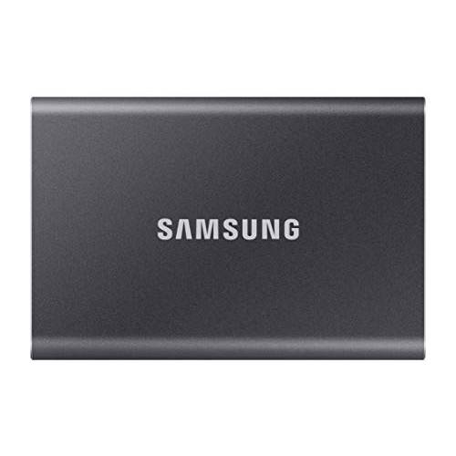 SAMSUNG T7 휴대용 SSD 500GB - up to 1050MB/ s - USB 3.2 외장 SSD, 그레이 (MU-PC500T/ AM)