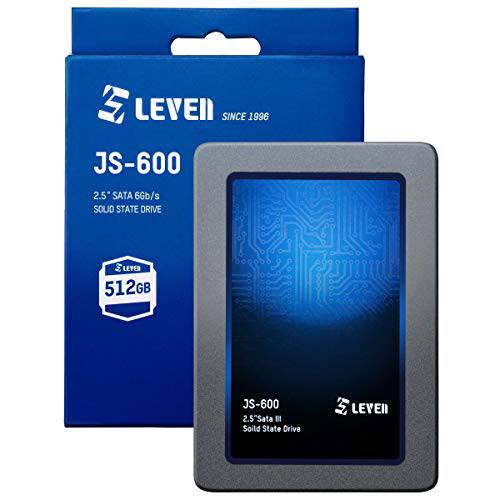 LEVEN SSD 256GB 3D 낸드 TLC SATA III 내장 SSD - 6 GB/ S, 2.5 인치/ 7mm (0.28) - up to 550MB/ s - 호환가능한  노트북& PC 데스크탑 - 리테일 1 팩 - (JS600 SSD256GB)