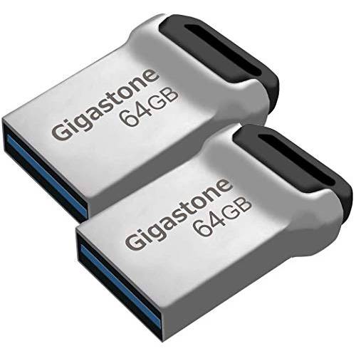 Gigastone Z90 [2-Pack] 64GB USB 3.1 플래시드라이브, 미니 호환 메탈 방수 컴팩트 펜 드라이브, Reliable 퍼포먼스 썸 드라이브, USB 2.0/ USB 3.0 인터페이스 호환가능한