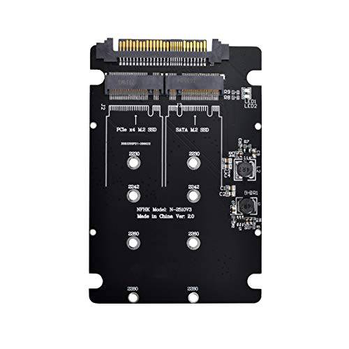 Xiwai SFF-8639 NVME U.2 to 콤보 NGFF M.2 M-Key SATA PCIe SSD 어댑터 메인보드 교체용 SSD 750 p3600 p3700