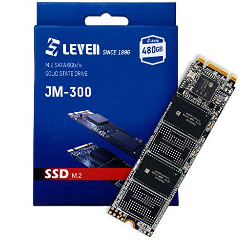 LEVEN M.2 SSD 480GB 3D 낸드 TLC SATA III 6 GB/ S, M.2 (2280mm) 내장 SSD - 호환가능한 데스크탑 PC 노트북 - (JM300M2-2280480GB)