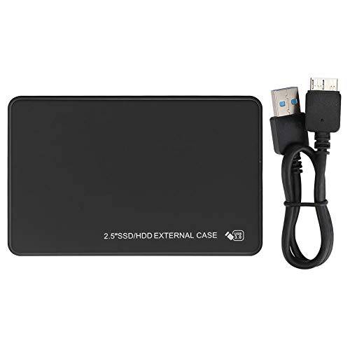 Liyeehao 휴대용 하드디스크, HDD 박스, ABS 재질 High-Speed USB 3.0 인터페이스 WINDOWS7/ XP/ Vista 2.5-Inch 하드디스크s(Black)