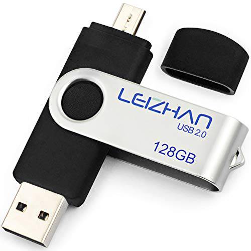 leizhan 128GB 플래시드라이브 안드로이드 폰 OTG USB 플래시드라이브 마이크로 포토 스틱 태블릿, 태블릿PC/ 컴퓨터 U 디스크, 블랙