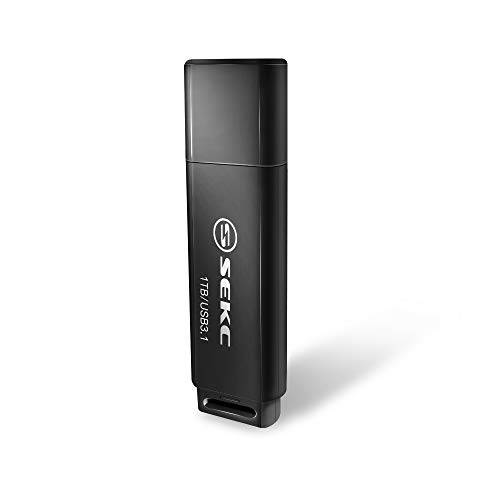 SEKC 1TB USB 3.1 플래시드라이브, Read 스피드 up to 200MB/ S,  블랙 - SDA201T