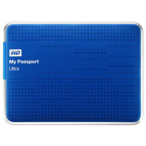 (Old 모델) WD My Passport 울트라 1TB 휴대용 외장 USB 3.0 하드디스크 오토 백업, 블루