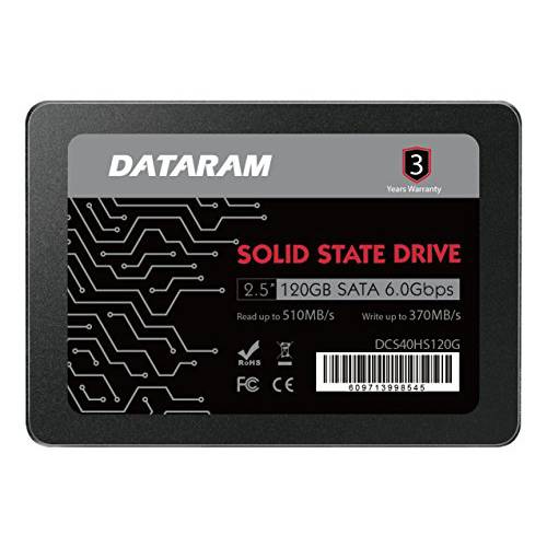 DATARAM 120GB 2.5 SSD 드라이브 SSD 호환가능한 MSI 게이밍 27T 6QE-002US
