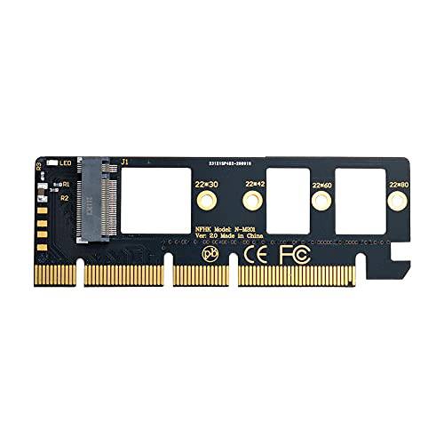 Xiwai NGFF M-Key NVME M.2 SSD to PCI-E Express 3.0 16x X4 어댑터 Without 브라켓