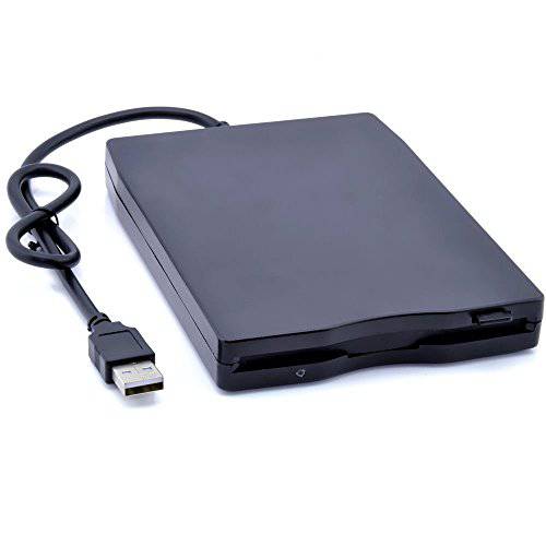 Alician 휴대용 외장 3.5 USB 1.44 MB FDD 플로피 디스크 드라이브 플러그 and 플레이 PC 윈도우 2000/ XP/ Vista/ 7/ 8/ 10 Mac 8.6 or 어퍼 블랙
