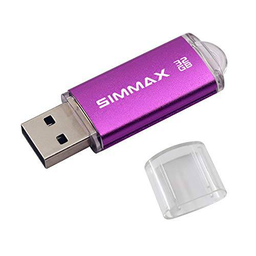 SIMMAX 메모리 스틱 32GB USB 2.0 플래시 드라이브 썸 드라이브 펜 드라이브 (32GB 퍼플)