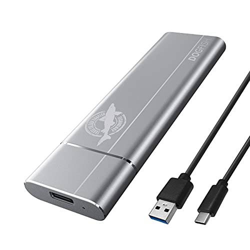 Dogfish 휴대용 외장 SSD 인클로저 알루미늄 USB 3.1 타입 C Ultra-Light 외장 SSD 미니 휴대용 SSD Mac 윈도우 안드로이드 리눅스