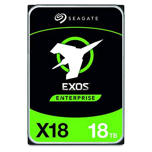시게이트 Exos X18 18TB Enterprise HDD - CMR 3.5 인치 Hyperscale SATA 6Gb/ S, 7200 RPM, 512e and 4Kn FastFormat, 로우 레이턴시 강화 Caching (ST18000NM000J)