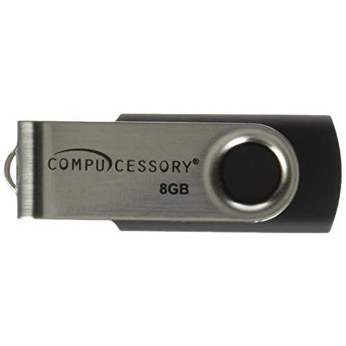 Compucessory CCS26466 암호 보호 USB 플래시 드라이브, 블랙