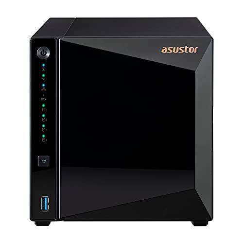 Asustor Drivestor 4 프로 AS3304T - 4 베이 NAS, 1.4GHz 쿼드코어, 2.5GbE 포트, 2GB 램 DDR4, 네트워크 Attached 스토리지 (디스크없음)