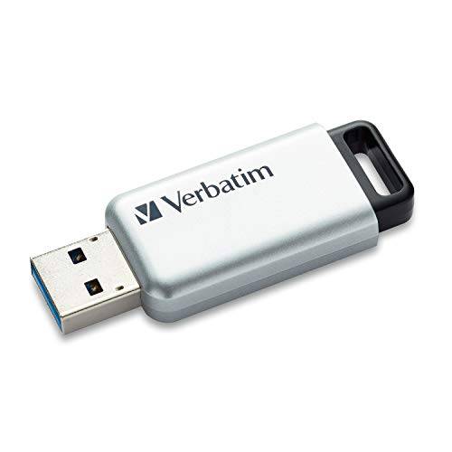 Verbatim 128GB Store ’N’ 고 안전한 프로 USB 3.0 플래시드라이브, 실버