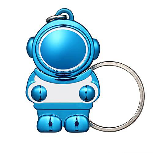 귀여운 Spaceman 우주비행사 캐릭터 플래시드라이브 128gb 데이터 스토리지 선물 USB 디스크 Pendrive (128G, 블루)