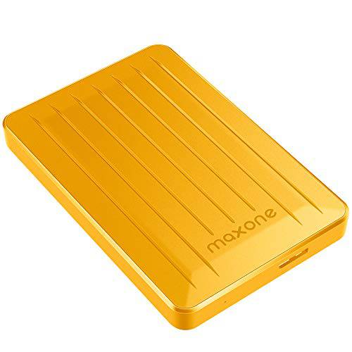 160GB 외장 하드디스크 - Maxone 업그레이드 2.5’’ 휴대용 HDD USB 3.0 PC, 노트북, Mac, 크롬북, 스마트 TV - Yellow