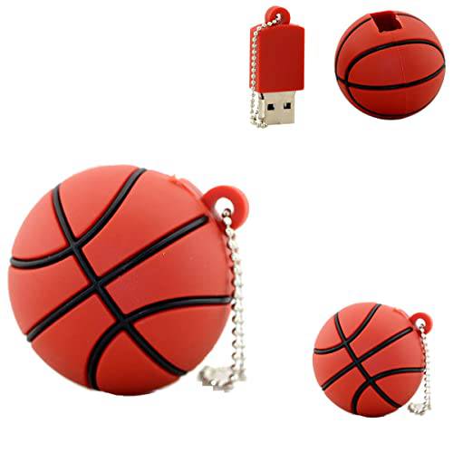 농구 16GB 플래시드라이브 - USB 썸 드라이브 축구 플레이어 - 16 Gig 펜 드라이브 - PC 포토 스토리지 스틱 포토,  비디오&  데이터 스토리지 - (16 GB, 농구)