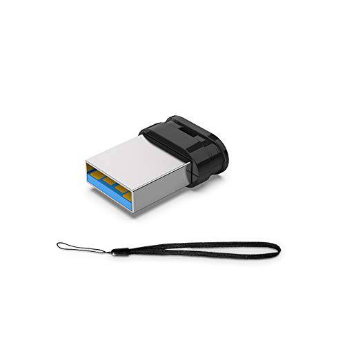 RAOYI 128GB USB 플래시드라이브, USB 3.0 미니 메모리 스틱 썸 드라이브 점프 드라이브 Zip 드라이브 펜 드라이브 Lanyard-Black