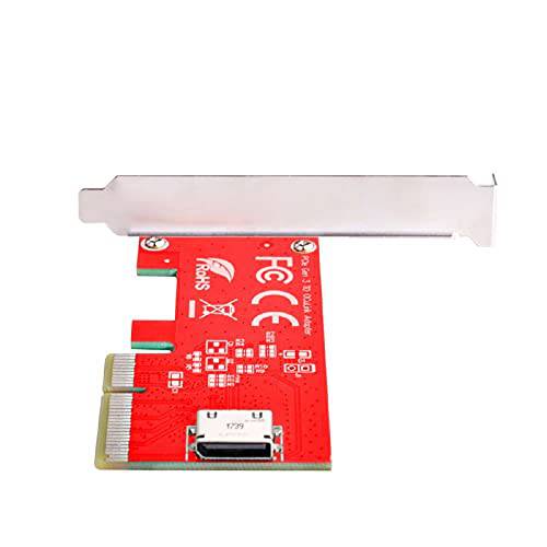 Cablecc PCI-E 3.0 Express 4.0 x4 to Oculink 내장 SFF-8612 SFF-8611 Host 어댑터 PCIe SSD 브라켓
