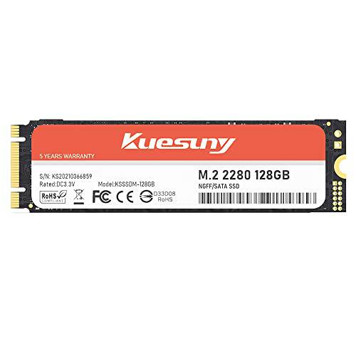 Kuesuny 128GB 3D 낸드 SATA III 내장 SSD SSD - 6 GB/ S, M.2 2280, Up to 560 MB/ s