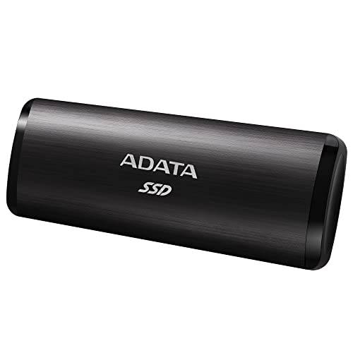 ADATA SE760 1TB 초고속 USB 3.2 세대 2 USB-C Up to 1000 MB/ s 외장 휴대용 SSD 블랙 (ASE760-1TU32G2-CBK)