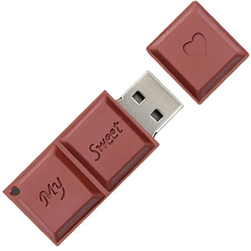 64GB USB 플래시드라이브 Chocolate-Shaped, BorlterClamp Novelty USB 드라이브 썸 드라이브 메모리 스틱 외장 데이터 스토리지