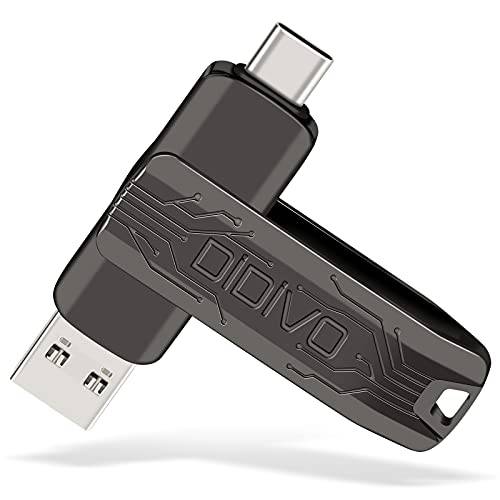 DIDIVO 128GB USB 플래시드라이브, USB 타입 C 썸 드라이브 메모리 스틱 점프 드라이브 USB 3.0 드라이브 포토 스틱 스토리지