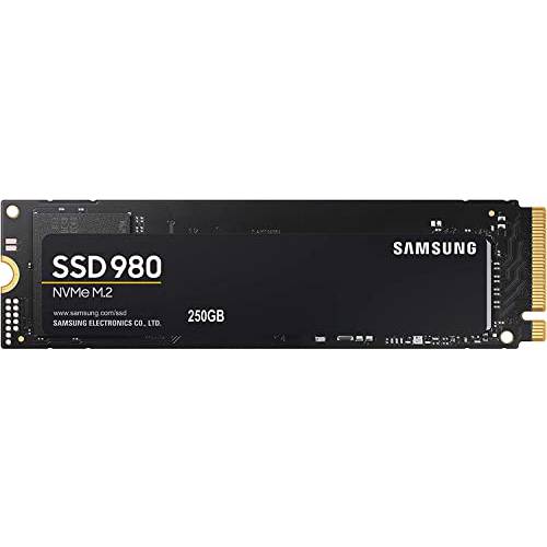 Sam-Sung 980 SSD M.2 nVME/ MZ-V8V250B/  인터페이스 내장 SSD V-NAND 테크놀로지 게이밍, 헤비 그래픽, 풀 파워 모드 (250 GB)