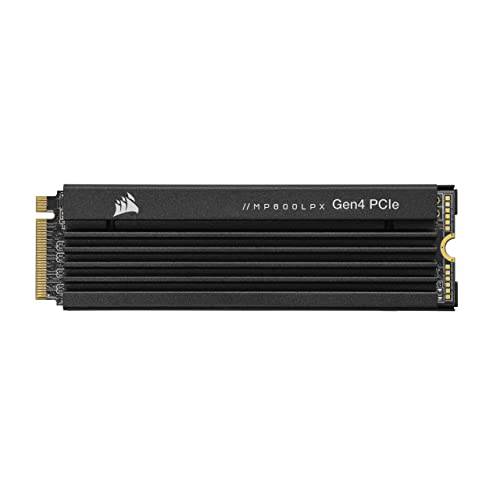 커세어 MP600 프로 LPX 1TB M.2 NVMe PCIe x4 Gen4 SSD - 최적화 PS5 (up to 7, 100MB/ sec 연속 Read& 5, 800MB/ sec 연속 Write 속도, High-Speed 인터페이스, 컴팩트 폼 팩터) 블랙