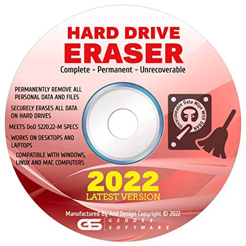 디스크 와이퍼 하드디스크 지우개 CD DVD DBan Nuke 하드디스크 데이터 닦는 소프트웨어 from Geddes 소프트웨어 윈도우,  리눅스& Mac 2022 최신 버전