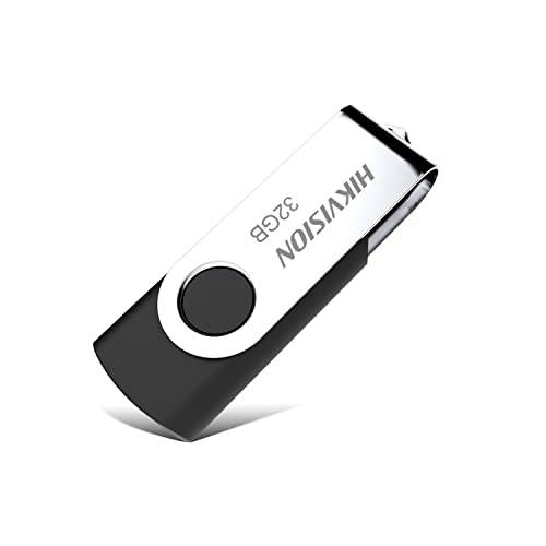 Hikvision 32GB USB 2.0 플래시드라이브 플래시 스토리지 메모리 스틱 메탈 케이스 데이터 스토리지 and 백업 360 도 회전 스피드 up to 20MB/ S (32GB, USB2.0)