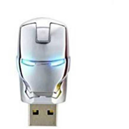 64 Gb USB 2.0 메모리 스틱 플래시 펜 드라이브 독특한 아이언 Man 모델 Enough Memory(Silver)