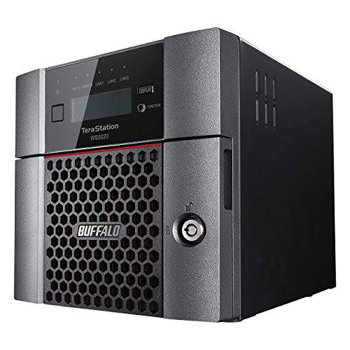 BUFFALO TeraStation WS5220DN 8TB (2x4TB) 데스크탑 NAS 윈도우 서버 IoT 2019 하드 드라이브 포함/ 2 베이/ 10GbE/  스토리지 서버/ NAS 스토리지/  네트워크 스토리지/  화일, 파일 서버/  윈도우 스토리지