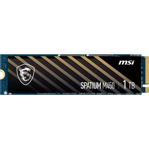 MSI SPATIUM M450 PCIe 4.0 NVMe M.2 1TB 내장 게이밍 SSD up to 3600MB/ s 3D 낸드 Up to 600 TBW