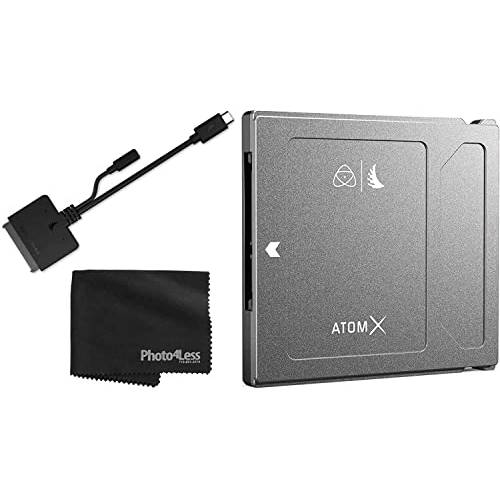 Atomos Angelbird Atom X SSDmini 500 GB 외장 SSD+ Angelbird USB 3.2 세대 2 Type-C to SATA 6 GB/ s 어댑터